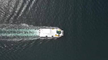 İskoçya 'daki deniz gemisinin hava görüntüsü