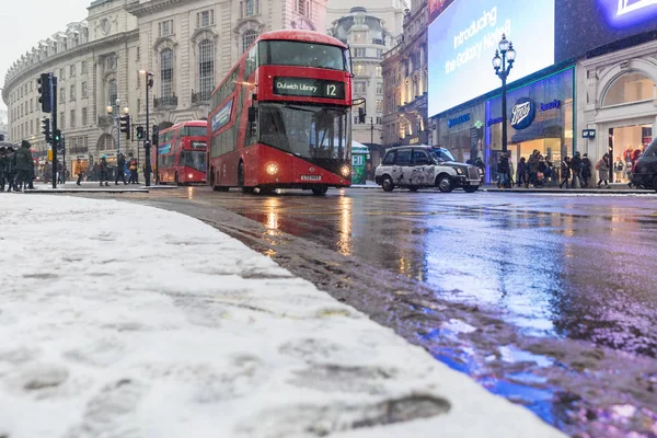 Sníh v Londýně — Stock fotografie