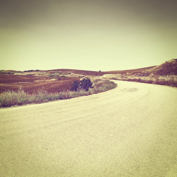 Winding Asphalt Road — Stock Photo, Image