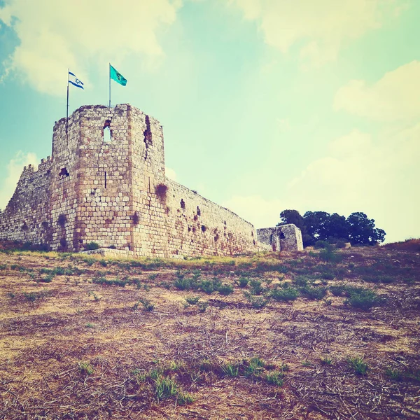 Medeltida fästning i Israel — Stockfoto