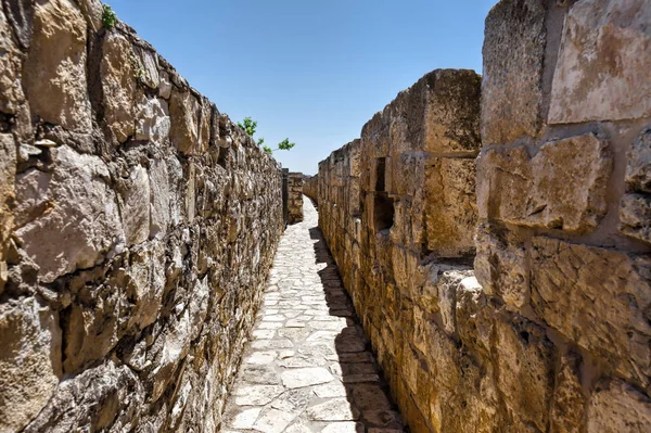 Muren rond de oude stad in Jeruzalem — Stockfoto