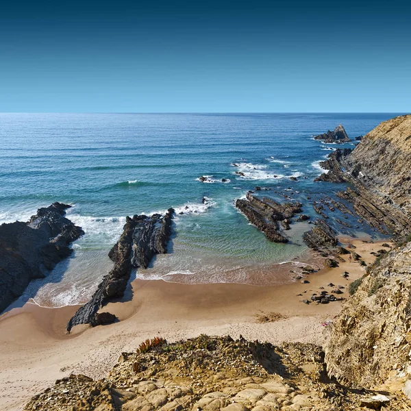 Rotskust in Portugal — Stockfoto