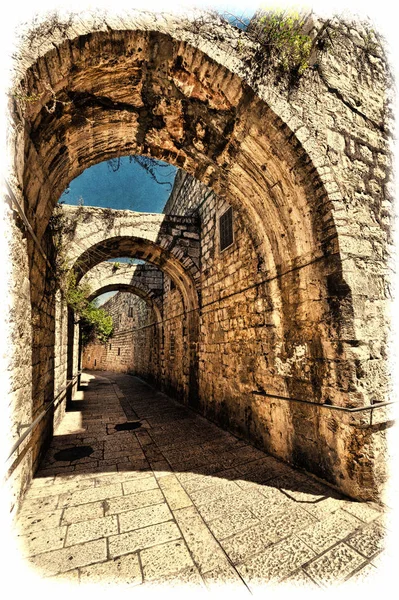 Armenisches Viertel von Jerusalem — Stockfoto