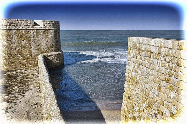 Walls of Akko in Israel. — Stock Photo, Image