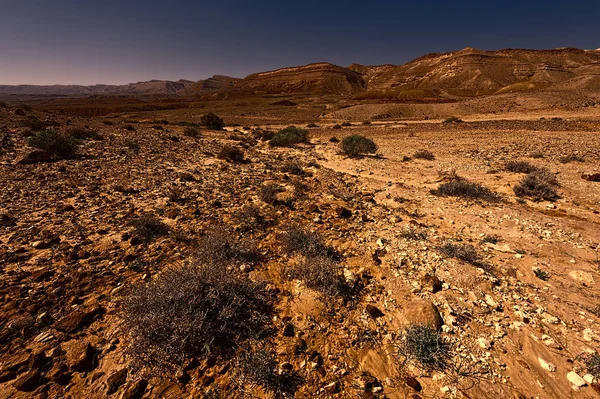 Collines rocheuses du désert du Néguev en Israël. — Photo