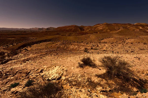 Rocky hills of the Negev Desert in Israel. — Stock Photo, Image