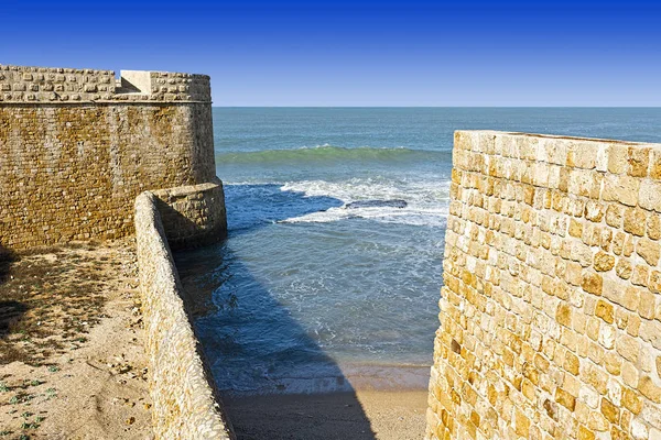 Väggarna i Akko i Israel. — Stockfoto