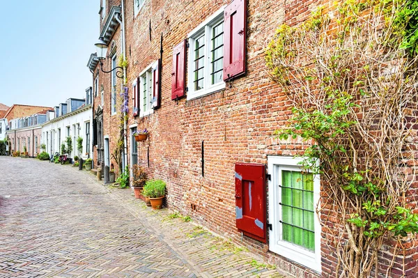 Strada nella città olandese di Amersfoort — Foto Stock