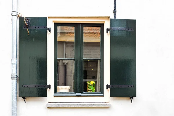 Window with Shutters in Holland — Stock Photo, Image