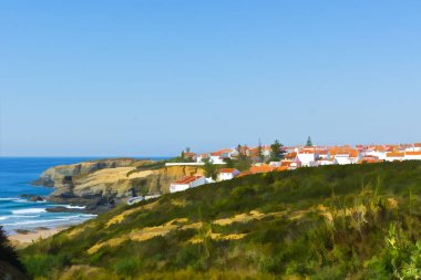 Kayalık kıyısında Şehir