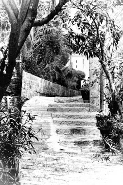 Arapça tarzı taş merdiven