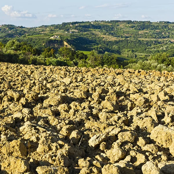 Colinas arborizadas da Toscana — Fotografia de Stock