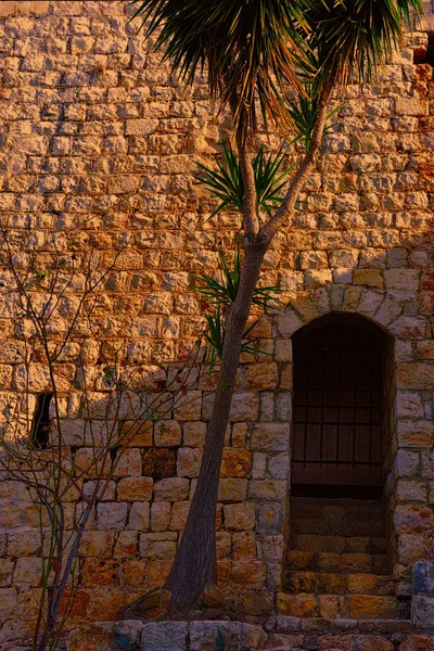 Restos do castelo cruzado em Israel — Fotografia de Stock