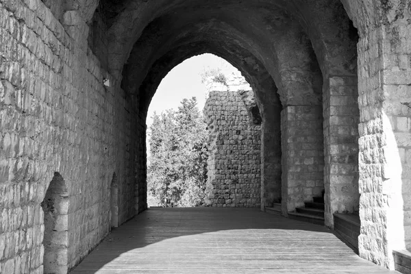 Zbytky křižácký hrad v Izraeli — Stock fotografie