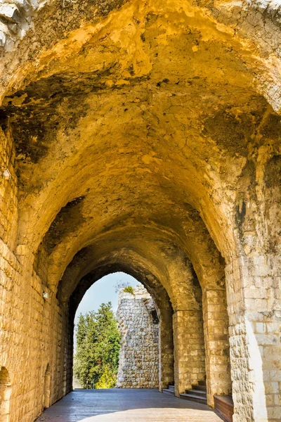 Restos do castelo cruzado em Israel — Fotografia de Stock