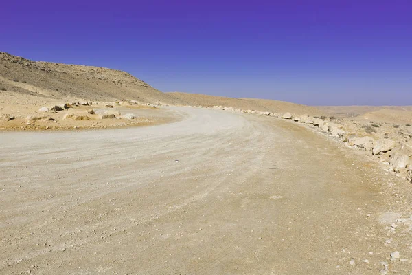 Пейзаж пустыни в Израиле — стоковое фото