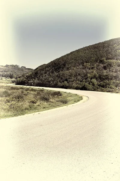Portekiz asfalt yol — Stok fotoğraf
