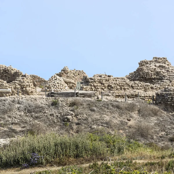 Ruiny twierdzy w Izraelu. — Zdjęcie stockowe