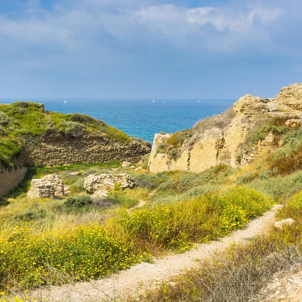 Fortezza sulla riva in Israele — Foto Stock