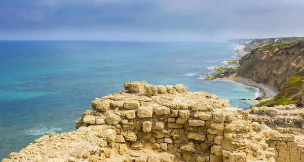 Fortaleza na costa em Israel — Fotografia de Stock