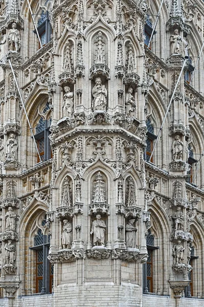 Municipio e Chiesa di San Pietro a Lovanio — Foto Stock