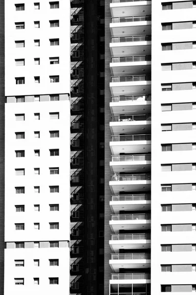 Facade with Windows in a Row — Stock Photo, Image