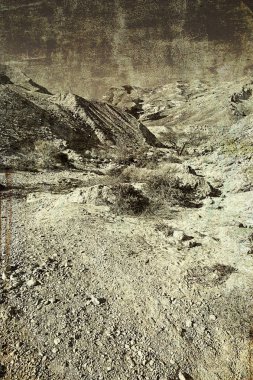 İsrail 'deki Negev Çölü' nün Eski Görüntüsü.