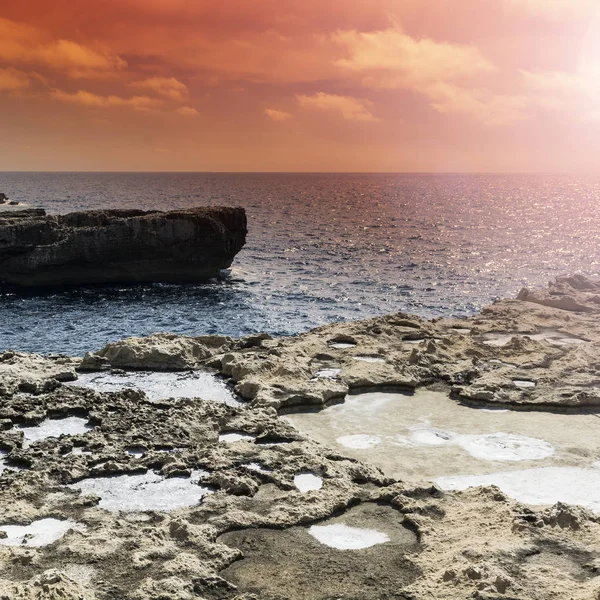 Rugido litoral de Gozo — Foto de Stock