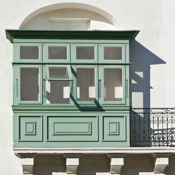 Maltesischer balkon in valletta — Stockfoto