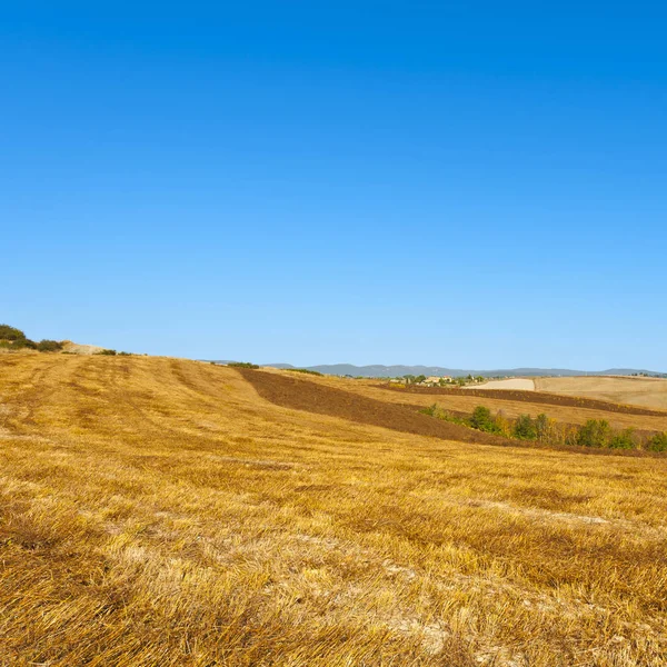 Tuscany landskap efter skörd — Stockfoto