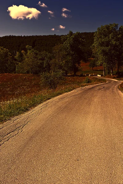 Estrada em Alpes Franceses — Fotografia de Stock