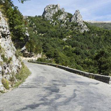 Dağ yolundan Güneydoğu Fransa