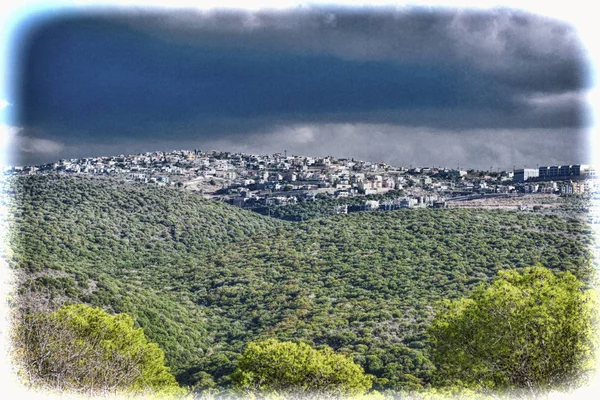 Arabische Siedlung in Israel — Stockfoto