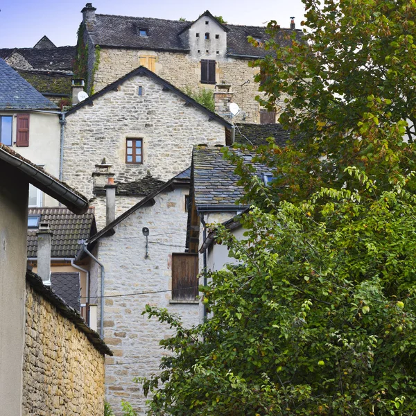 Středověké město Auxillac — Stock fotografie