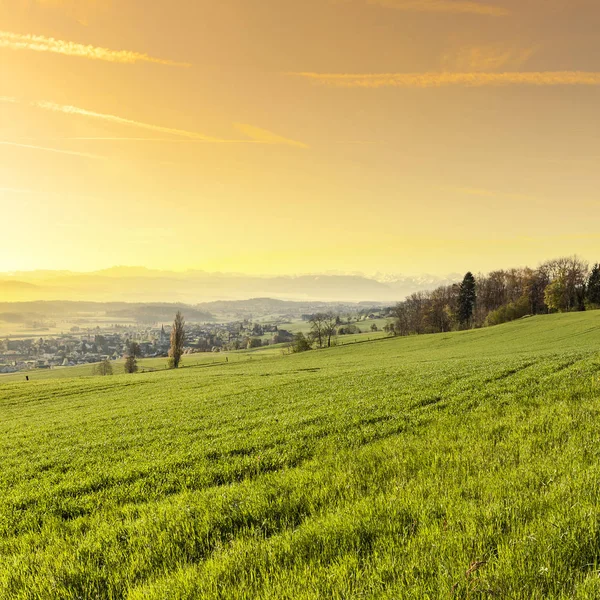 Sunrise in Zwitserse Alpen — Stockfoto