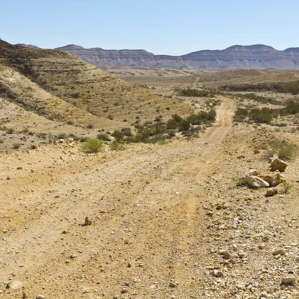 Landschap van de woestijn in Israël — Stockfoto