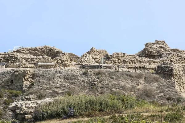 Ruins of the fortress in Israel. — Stock Photo, Image