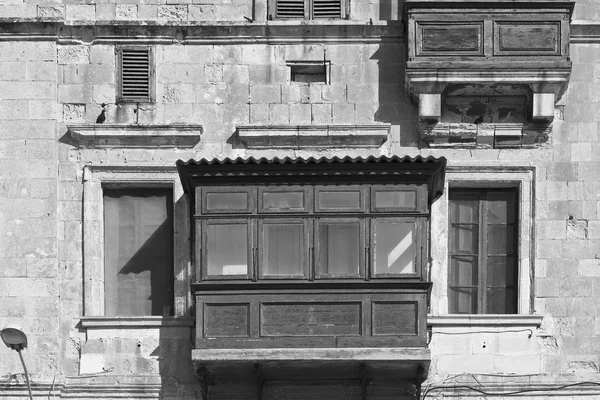 Tradiční maltský balkon — Stock fotografie