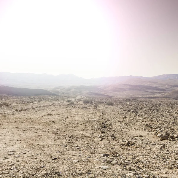 Deserto in Israele all'alba — Foto Stock