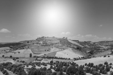 Sicilya manzara gündoğumu