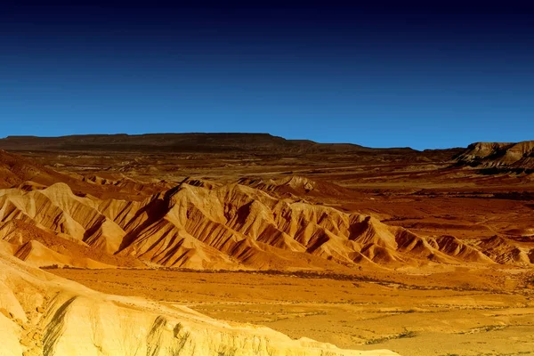 Çöl wadis ve kraterler İsrail. — Stok fotoğraf