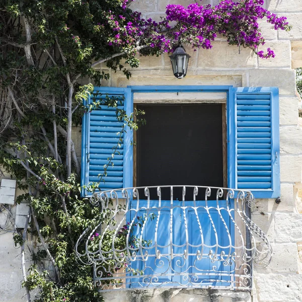 Παραδοσιακό Μάλτας παράθυρο — Φωτογραφία Αρχείου