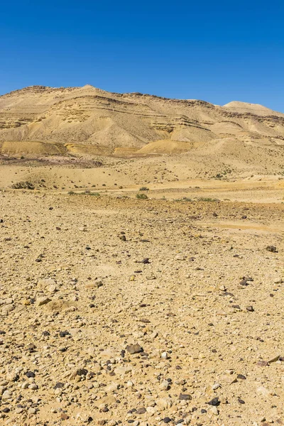Скельні утворення в пустелі Ізраїлю — стокове фото