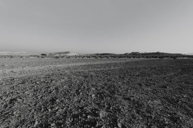 Siyah beyaz çöl