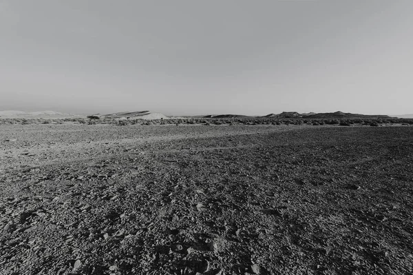 Deserto in bianco e nero — Foto Stock