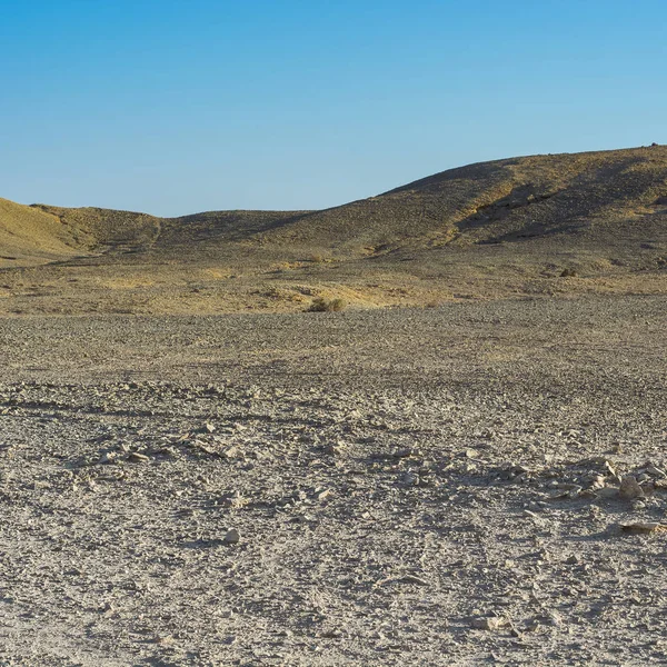 Ensamhet Och Tomhet Klippiga Kullarna Negevöknen Israel Häpnadsväckande Landskap Och — Stockfoto