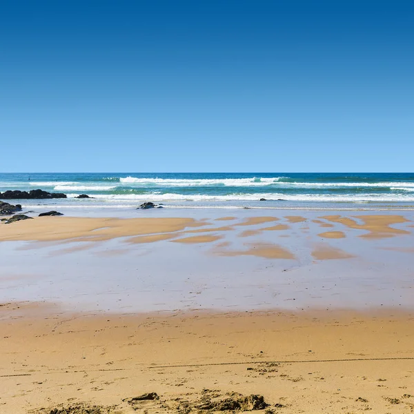 Portugalská Atlantský oceán pláž — Stock fotografie