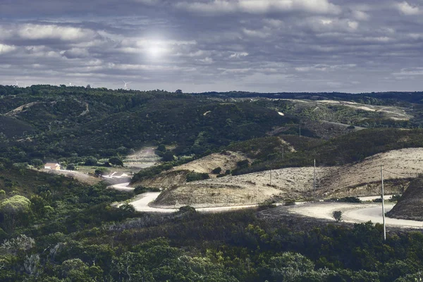 Landscape of Atlantic Ocean beach in Portugal — Stock Photo, Image