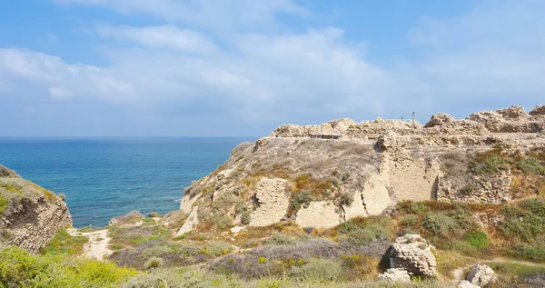 Руины крепости крестоносцев в Израиле . — стоковое фото