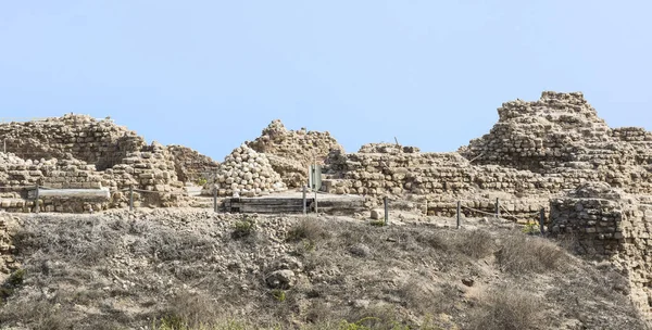 Ruiny twierdzy w Izraelu. — Zdjęcie stockowe